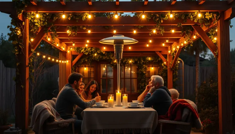 Chauffage d'appoint pour pergola : idées pour la mi-saison