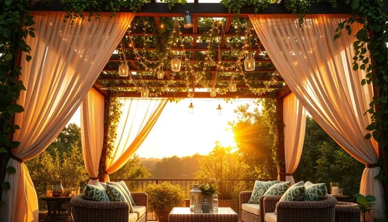 Décorer sa pergola : 12 idées déco tendance pour cet été