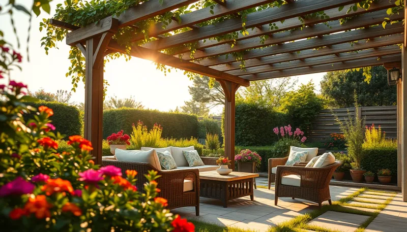 Entretenir le mobilier de sa pergola tout au long de l'année